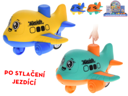 LETADLO 10CM JEZDÍCÍ 4 BARVY*