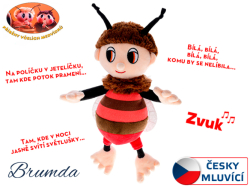 BRUMDA PLYŠ 26CM MLUVÍ ČESKY !!!!!  SLEVA -34% !!!