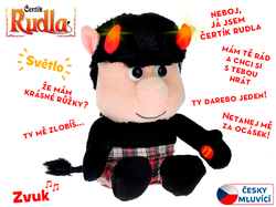 ČERT RUDLA PLYŠ 20CM MLUVÍ CZ 35254 *