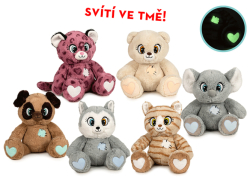 ZVÍŘÁTKA PLYŠOVÁ 25CM SVÍTÍ VE TMĚ *!!!SLEVA -20% !!!!