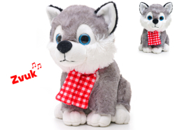 HUSKY PLYŠOVÝ 22CM ŠÁLA ŠTĚKÁ *