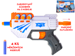 PISTOLE 20CM SOFT NÁBOJE 4KS* !!!!! SLEVA -27% !!!