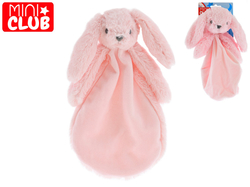 USÍNÁČEK ZAJÍC PLYŠ RŮŽOVÝ 27CM  38600*