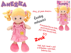 PANENKA ANEŽKA 36CM MLUVÍ ČESKY BLOND*