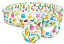INTEX BAZÉN 132X28 + KRUH+MÍČ 51cm*