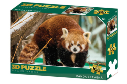 PUZZLE 3D PANDA ČERVENÁ 100KS*